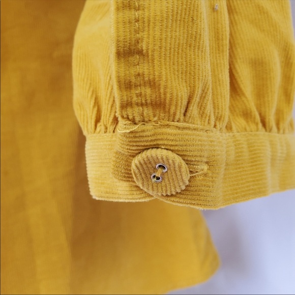 Zara Corduroy Puff Sleeve Blouse - Picture 9 of 12